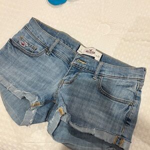Hollister Light Blue Jean Shorts